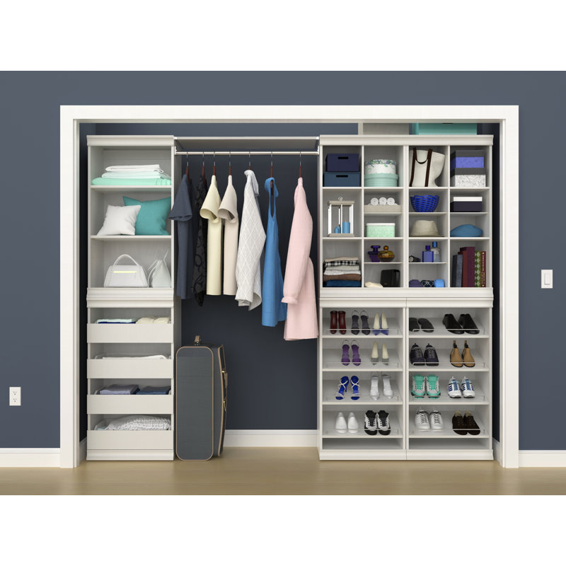 ClosetMaid Modular 112.14" W Closet System & Reviews Wayfair